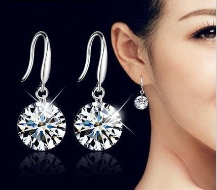 925 Silver Crystal Earrings--JadeMoghul Inc.
