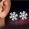 925 Sterling Silver Butterfly Stud Earrings-YS50 Snowflake-JadeMoghul Inc.