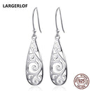 925 Sterling Silver Filigree Drop Earrings--JadeMoghul Inc.