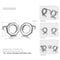 925 Sterling Silver Geometric Stud Earrings for Women-ER0149-JadeMoghul Inc.