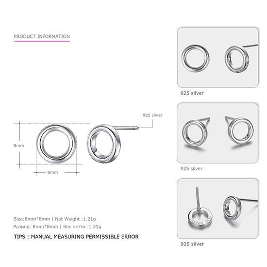 925 Sterling Silver Geometric Stud Earrings for Women-ER0524-1-JadeMoghul Inc.