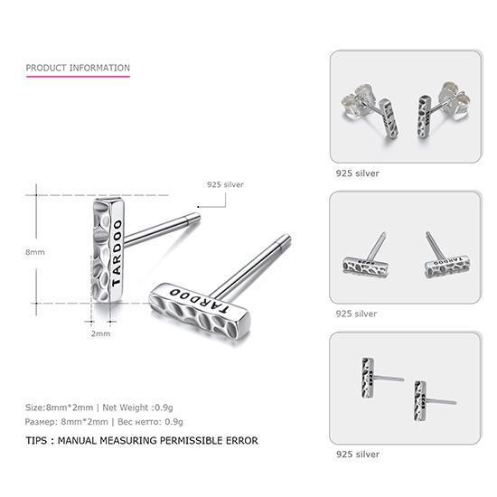 925 Sterling Silver Geometric Stud Earrings for Women-ER0616-JadeMoghul Inc.