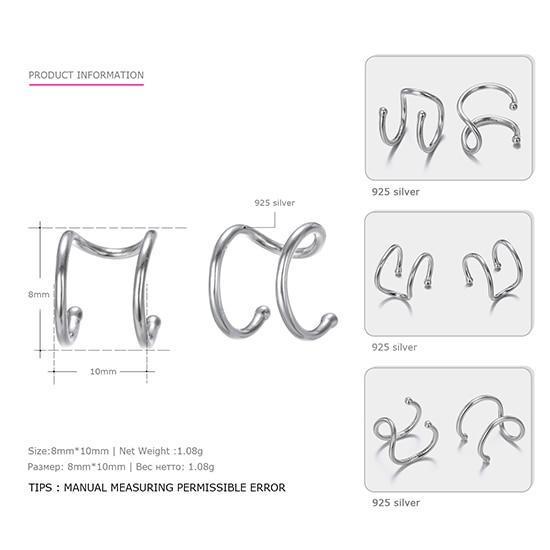 925 Sterling Silver Geometric Stud Earrings for Women-ER0626-JadeMoghul Inc.