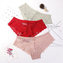3 Pcs Panties for Woman Underwear Sexy Lace Breathable Soft Lingerie Female Briefs Panty Sexy Transparent Women&