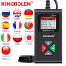 KINGBOLEN YA100 OBD2 Scanner Car Auto Diagnostic Tools Obd Code Reader Check Engine Russian Lifetime Free PK ELM327 LAUNCH 3001