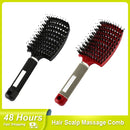 Hair Scalp Massage Comb Hairbrush Women Wet Dry Curly Untangling Hair Brush Bristle Nylon Salon Hair Styling Tools Dropship
