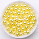 Acrylic Imitation Pearl Round Ball Spacer Beads 4 6 8 10 12MM Pick Size For Jewelry Making