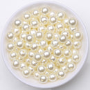 Acrylic Imitation Pearl Round Ball Spacer Beads 4 6 8 10 12MM Pick Size For Jewelry Making