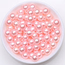 Acrylic Imitation Pearl Round Ball Spacer Beads 4 6 8 10 12MM Pick Size For Jewelry Making