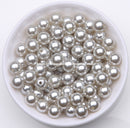 Acrylic Imitation Pearl Round Ball Spacer Beads 4 6 8 10 12MM Pick Size For Jewelry Making