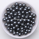 Acrylic Imitation Pearl Round Ball Spacer Beads 4 6 8 10 12MM Pick Size For Jewelry Making