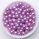 Acrylic Imitation Pearl Round Ball Spacer Beads 4 6 8 10 12MM Pick Size For Jewelry Making