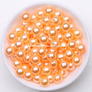 Acrylic Imitation Pearl Round Ball Spacer Beads 4 6 8 10 12MM Pick Size For Jewelry Making
