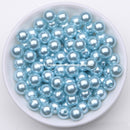 Acrylic Imitation Pearl Round Ball Spacer Beads 4 6 8 10 12MM Pick Size For Jewelry Making