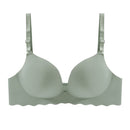 Women Seamless Bra Sexy Push Up Bralette Underwear Wireless Female Lingerie Fashion Letter Pattern Bras Three Quarters(3/4 Cup)