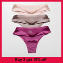 Seamless Panties Women Briefs Nylon Ultra-thin G-string Thongs Solid Soft Lingerie Female Underwear Ice Silk Briefs 1pc
