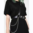 Women Sexy Garters faux Leather Women Body Bondage Cage Sculpting Harness Waist Belt Straps Suspenders Goth Harajuku Belt