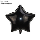 Black Gold Happy Birthday Banner Balloons Helium Number Foil Balloon for Baby Boy Kids Adult 18 30 Birthday Party Decorations