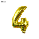 Black Gold Happy Birthday Banner Balloons Helium Number Foil Balloon for Baby Boy Kids Adult 18 30 Birthday Party Decorations