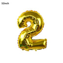 Black Gold Happy Birthday Banner Balloons Helium Number Foil Balloon for Baby Boy Kids Adult 18 30 Birthday Party Decorations