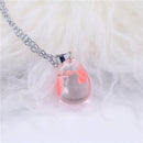 Chic Transparent Resin Rould Ball Moon Pendant Necklace Women Blue Sky White Cloud Chain Necklace Fashion Jewelry Gifts for Girl