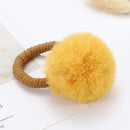 Cute animal hair ball rabbit hair ring girls rubber band elastic hair bands Korean headwear children hair Accessories ornaments