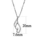 Chain Necklace DA089 Stainless Steel Chain Pendant with AAA Grade CZ