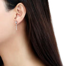 BridalEarrings DA202 Stainless Steel Earrings with AAA Grade CZ
