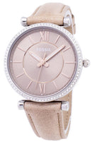 Fossil Carlie Three-Hand Sand Quartz Diamond Accents ES4343 Women's Watch