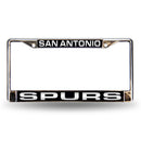 SPURS BLK LASER CHROME FRAME