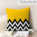 Frigg Yellow Black Geometric Pattern Square Cushion Cover Pillow Case Polyester Throw Pillows Cushions For Home Decor 45x45cm
