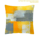 Frigg Yellow Black Geometric Pattern Square Cushion Cover Pillow Case Polyester Throw Pillows Cushions For Home Decor 45x45cm