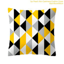 Frigg Yellow Black Geometric Pattern Square Cushion Cover Pillow Case Polyester Throw Pillows Cushions For Home Decor 45x45cm