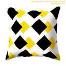 Frigg Yellow Black Geometric Pattern Square Cushion Cover Pillow Case Polyester Throw Pillows Cushions For Home Decor 45x45cm