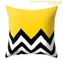 Frigg Yellow Black Geometric Pattern Square Cushion Cover Pillow Case Polyester Throw Pillows Cushions For Home Decor 45x45cm