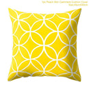 Frigg Yellow Black Geometric Pattern Square Cushion Cover Pillow Case Polyester Throw Pillows Cushions For Home Decor 45x45cm