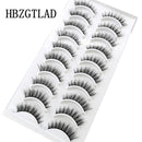 NEW 10 Pairs Natural False Eyelashes Fake Lashes Long Makeup 3d Mink Lashes Extension Eyelash Mink Eyelashes for Beauty 54