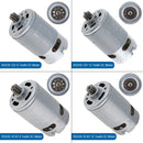 1pc RS550 12V 16.8V 21V 25V 19500 RPM DC Motor with Two-speed 12 Teeth and High Torque Gear Box for Electric Drill / Screwdriver