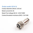 1 Set GX16 Nut TYPE Male & Female Electrical Connector 2/3/4/5/6/7/8/9/10 Pin Circular Aviation Socket Plug Wire Panel Connector