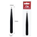 Hair Removal Tweezers Stainless Steel Eyebrow Tweezers Pink Slanted Black Tip Point Face Harmless Makeup Beauty Tool Black/Pink