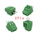 2.54mm/0.1" Pitch PCB Screw Terminal Block Connector 2P 3P 4P 5P 6P 7P 8P 9P 10P 12P 16Pin Terminals 150V 6A for 26-18AWG Cable
