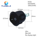 1PCS ON/OFF Round Rocker Switch LED illuminated Car Dashboard Dash Boat Van 12V 24V / 6A 250V / 10A 125V 2/3/4PIN Switch 20MM