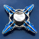 Anime Game Weapon Fidget Spinner Colorful Metal Zinc Alloy Ninja Shuriken Darts Hand Spinner Smooth Electroplate Fidget Gryo Toy