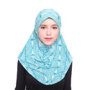 One Piece Amira Hijab Muslim Women Print Head Scarf Wrap Shawl Pull On Ready To Wear Hijabs Islamic Niab Nikab Instant Headscarf