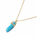 IPARAM Fashion Trend Crystals Necklace Bohemian Hexagon Opal Pendant Necklace Female Hexagon Crystal Necklace Gift 2021 NEW