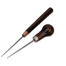 2pc Durable Professional Leather Wood Handle Awl Tools For Leather Craft Stitching Sewing Accessories Sewing Stitching Awl