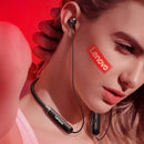Lenovo Bluetooth5.0 Wireless Earbuds Magnetic Neckband Earphones IPX5 Waterproof Sport Headset with Noise Cancelling Mic HE05