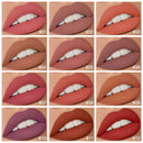 O.TWO.O Liquid Lipstick Matte Lip Gloss Cosmetic Lightweight Lip Glaze Long Lasting Lip Tint Waterproof 12 Color Lips Makeup