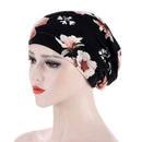 2021 New Elastic Fashion Turban Hat Solid Color Women Warm Winter Headscarf Bonnet Inner Hijabs Cap Muslim Hijab femme Wrap Head