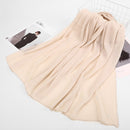 2021 new fashion women Pure color cotton wrinkled cotton foulard femme musulman shawl islamic clothing Hijab muslim headscarf